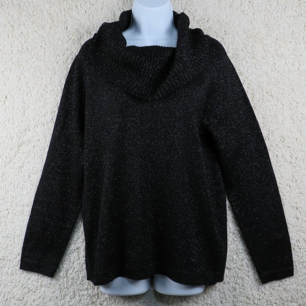 Covington* Women's Long Sleeve Cowl Neck Straight Hem Pullover Blouse~Size Large